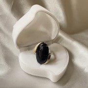 Silberring mit Aventurin "Sternenhimmel"