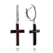 Silberohrhaenger mit Bernstein