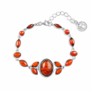 Silberarmband "Secret". Bernstein