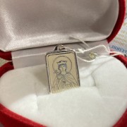 Серебряная подвеска-икона "Святая Екатерина"