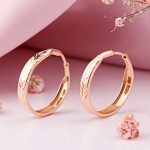 Серьги конго Красное золото 585