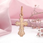 Russische Gold 585 in Deutschland kaufen Kreuzanhänger