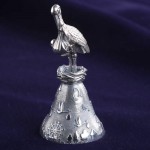 Storch Gloeckchen. Silber
