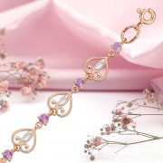 Goldarmband Russisches Gold 585 in Deutschland Amethyst