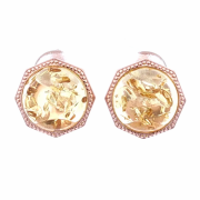 Vergoldete Silberohrringe 925º mit Bernstein in Deutschland kaufen