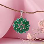 Серебряная подвеска Фианиты