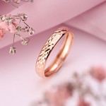 Золотое обручальное кольцо "Фасета"