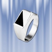 Мужское кольцо-печатка "Опричник", серебро 925