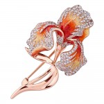 Brosche Silber, vergoldet