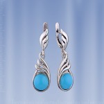 Ohrhaenger mit Tuerkis. Bijouterie 