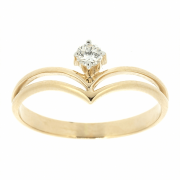 Goldring mit Diamant