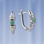 Ring mit Smaragd. Silber