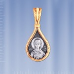 Russische Ikone Silber