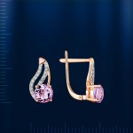 Ohrringe mit Brillanten & Amethyst