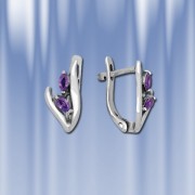 Ohrringe aus Silber 925 mit Amethyst