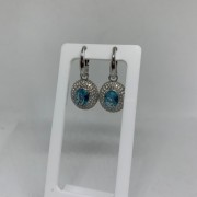 Silberohrhaenger mit Topas & Zirkonia