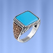  Herrenring russisches Sterling Silber