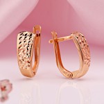 Серьги красное золото 585