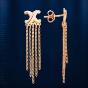 Russische Ohrhaenger Rotgold 