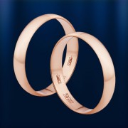 Russische Trauring "Estet" Rosegold