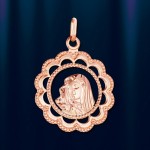 Икона нательная " Дева Мария" русское золото