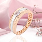 Кольцо из русского золота 585 Фианит