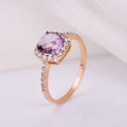  Russisches Goldschmuck Amethyst 