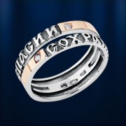 Schutzring. Silber & Gold