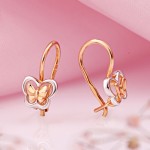 Золотые серьги для девочки СОКОЛОВ