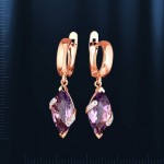 Ohrhaenger mit Amethyst. Bicolor