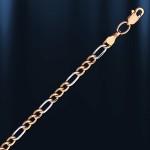  Halskette aus Rusgold. Bicolor