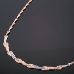 Collier russisches Gold. Bicolor