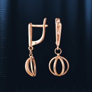 Rusgold Ohrhaenger. Rotgold 585