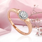 Goldring mit Diamanten