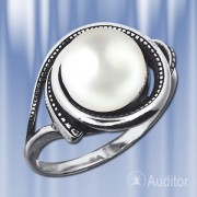 Silver Ring pearl