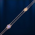 Armband mit Amethyst & Citrin 