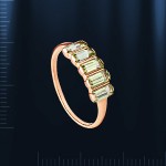 Goldring mit Chrysolith
