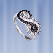 Silberring Zirkonia & Kristall 