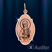Кулон золотая икона "Святая Мария"
