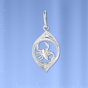 Sternzeichen aus Silber "Skorpion" 