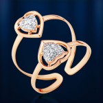 Russische Goldring 585°, bicolor