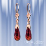 Ohrringe russisches Gold mit Bernstein