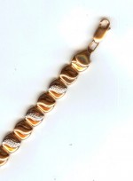 Armband aus Rot/Weissgold 585°