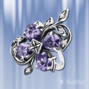 Ring aus Sterling Silber mit Amethyst