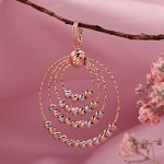 Eleganter Anhänger aus 585er Weiß- und Rotgold