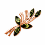 Vergoldete Silberbrosche "Pracht"