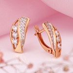 Купить золотые серьги СОКОЛОВ с фианитами