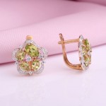 Ohrringe mit Chrisolyth & Fianiten