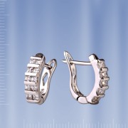 Silberohrringe 925º mit Zirkonia