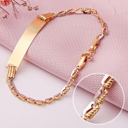 Детский золотой браслет с пластиной 585